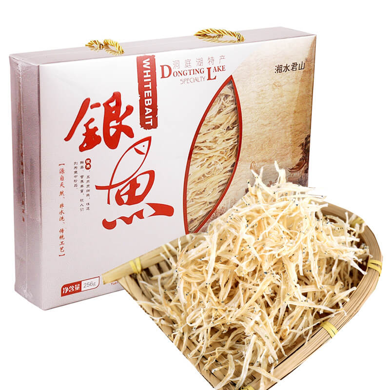 湖南特產野生銀魚干無鹽256g洞庭湖水產